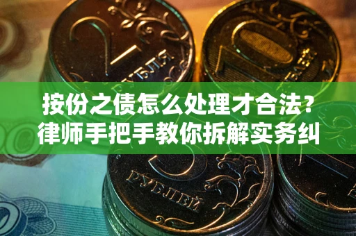 济南按份之债怎么处理才合法？律师手把手教你拆解实务纠纷
