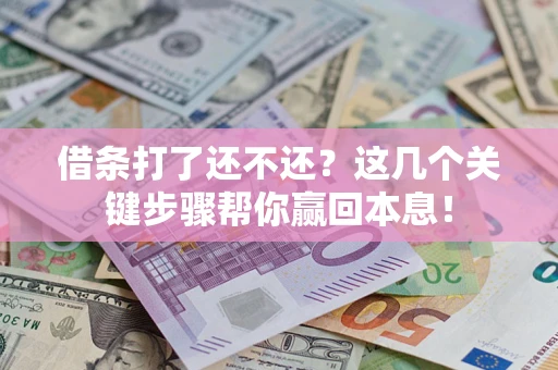 济南借条打了还不还？这几个关键步骤帮你赢回本息！