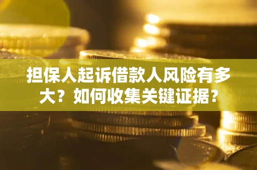 济南担保人起诉借款人风险有多大？如何收集关键证据？