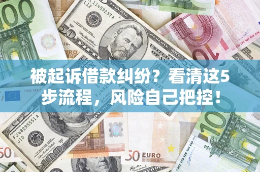 济南被起诉借款纠纷？看清这5步流程，风险自己把控！