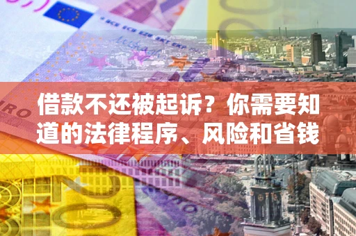 济南借款不还被起诉？你需要知道的法律程序、风险和省钱技巧
