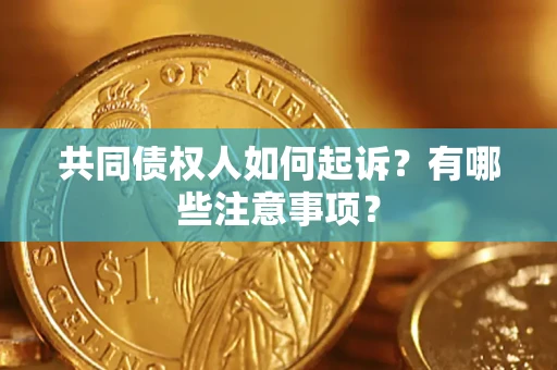 济南共同债权人如何起诉？有哪些注意事项？