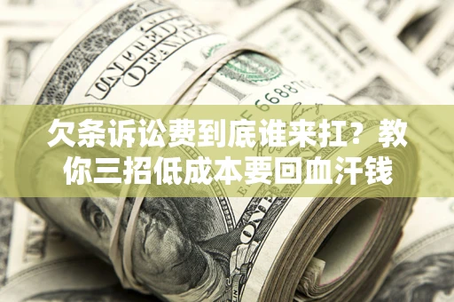 济南欠条诉讼费到底谁来扛？教你三招低成本要回血汗钱